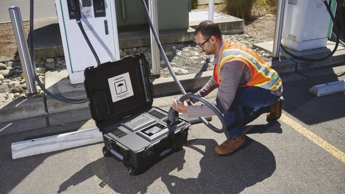 Fluke analyzer voor DC-snellaadstations