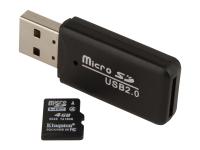 BLAUWE LIJN MicroSDHC kaart met USB 2.0 adapter